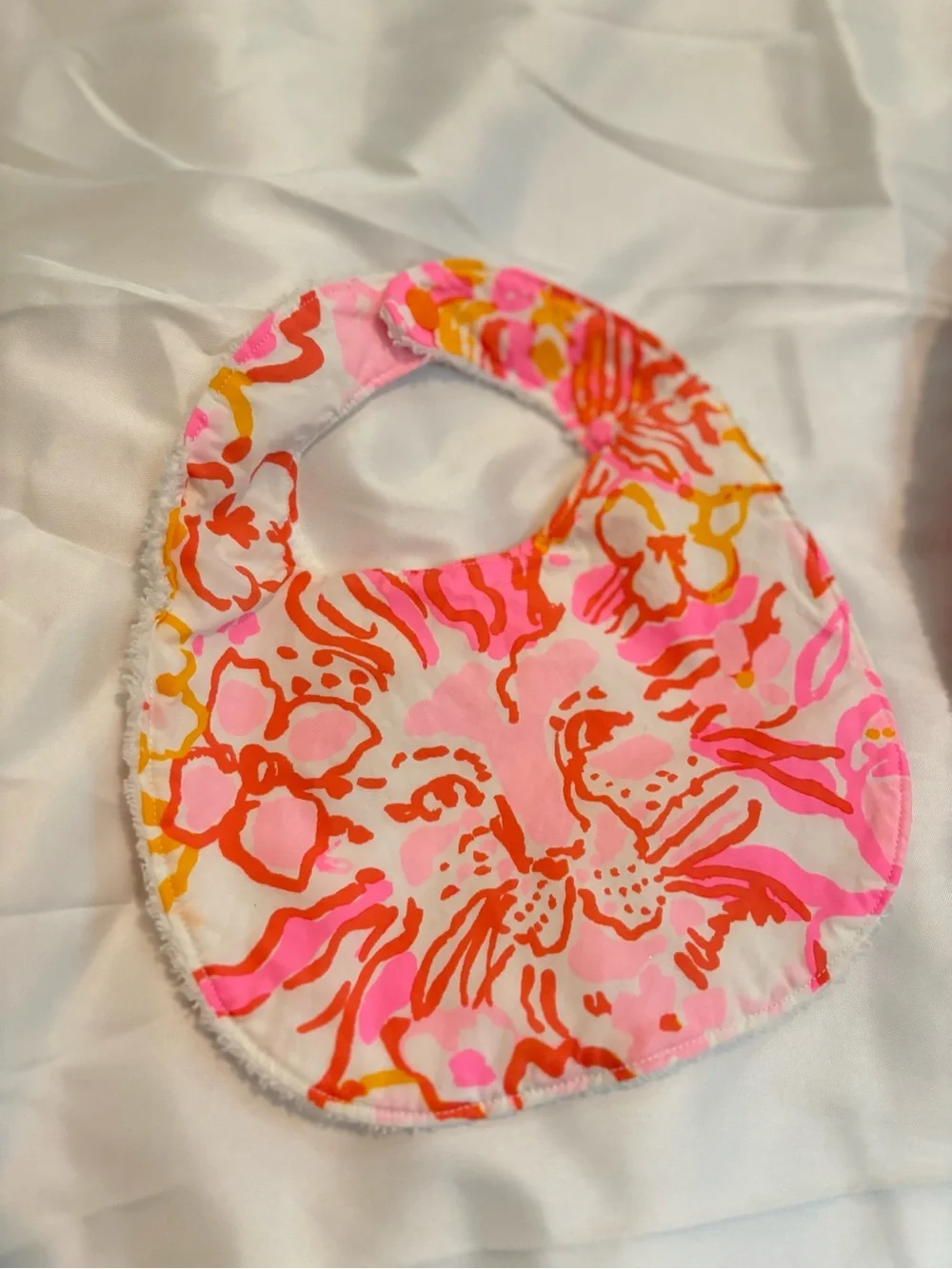 Lilly Pulitzer Pink Floral Bib Set for Babies custom made